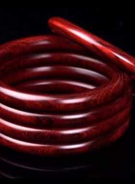 天然印度小叶紫檀木古法精雕手环镯男女士素款简约轻W奢复古民族