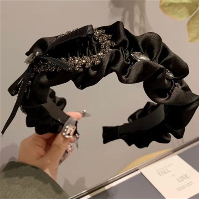 高级感蝴蝶结丝带发箍宽边时尚外出N头箍显脸小发卡头饰