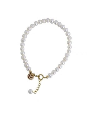 招财纳福珍珠手链女2023新款ins风轻奢小众福字手复古.高级感手饰