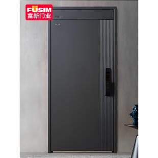 富新甲级防盗门旺吉进户安全门家用门入户门加高门楣暗铰炼子母门