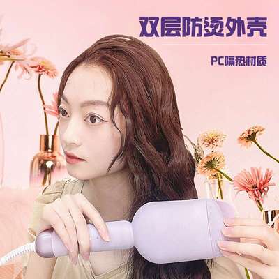猫爪蛋卷头卷发棒短发羊毛卷大波浪懒人蛋卷棒36MM水波纹夹板神器