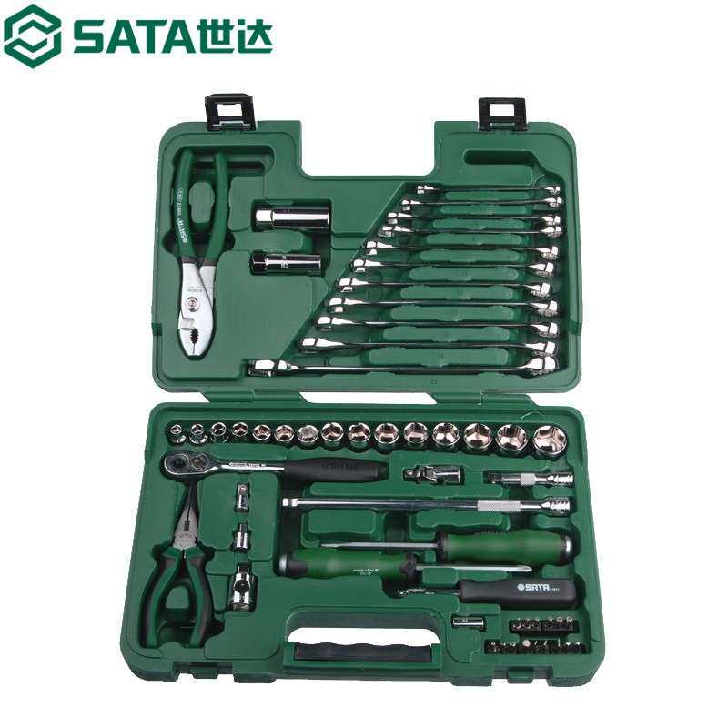 世达工具箱59件套装汽修汽保工具组合修理修车棘轮套筒扳手 09509