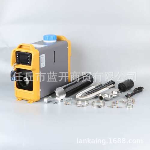 新款立式一体机12v5kw驻车加热器空气柴油外贸液晶单孔暖风机