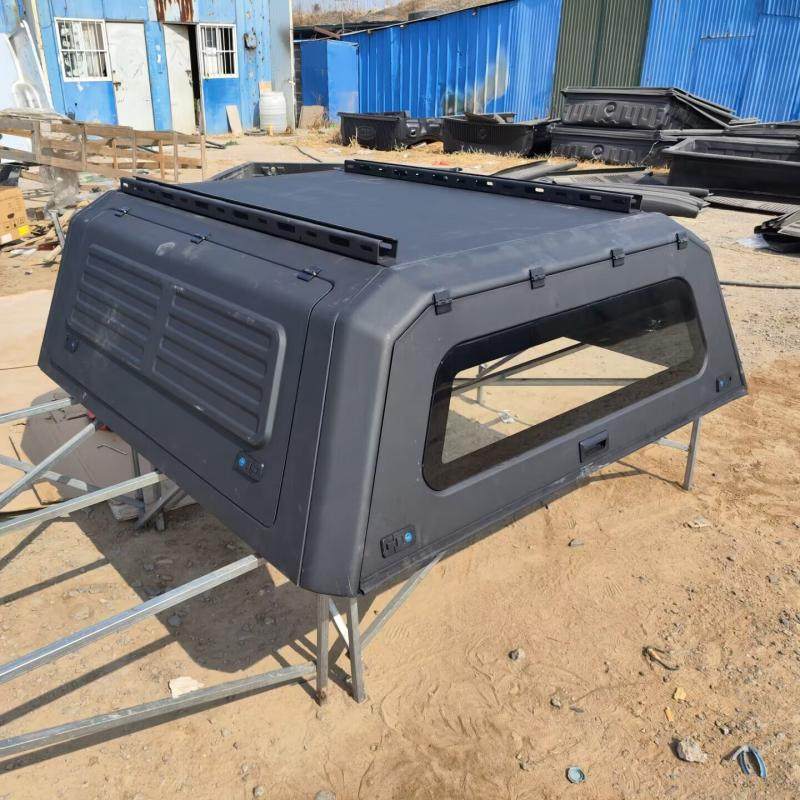 皮卡车改装三开门锰钢后盖全冲压电泳后箱盖尾盖防雨棚顶部可承重