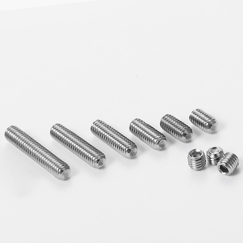 304凹端紧定M10M12M16不锈钢螺丝无头内六角螺钉机米顶丝DIN916