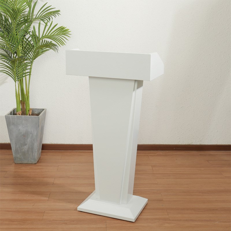 白色户外不锈钢演讲台发言台迎宾台接待物业登记礼宾台咨客泊车台
