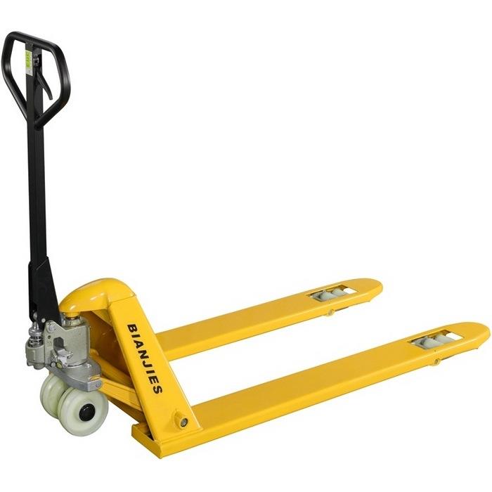 供应娄底超低型手动搬运车低放型手动叉车非标液压搬运车