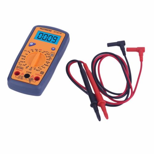 直流电压表蓝色背光支持电池测试DT321B数字万用表便携式万用表AC