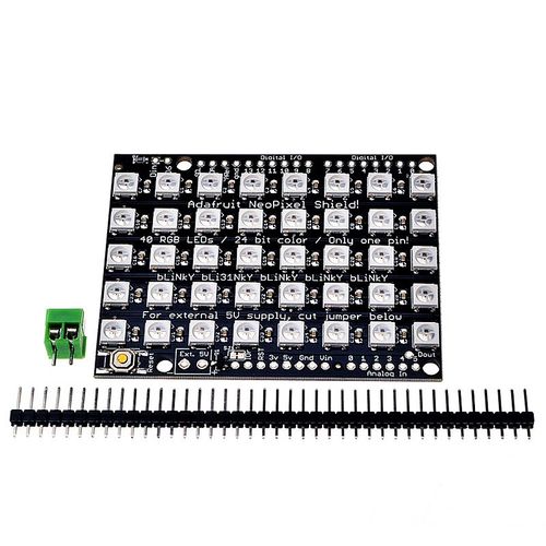 WS2812B RGB/LED内置全彩发光高亮驱动彩灯40位 5*8位5050低功率