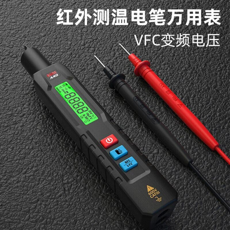 DIYMOREBSIDEA40高精度红外测温仪电笔式智能万用表万能表VFC变频