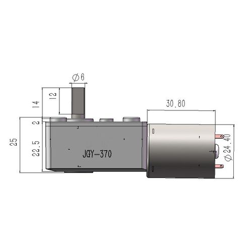 370电机大扭矩低转速全金属齿轮直流减速电机12v自锁涡轮蜗杆马达