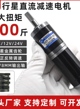 12v24v直流减速电机微型马达GA32-31ZY行星齿轮可调速大扭力电机