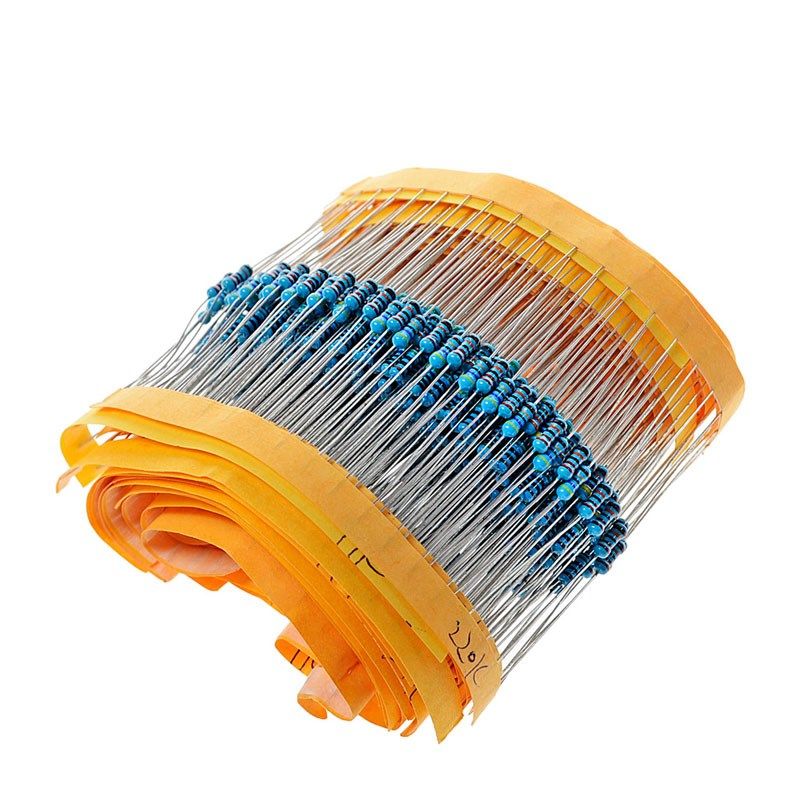 色环电阻包1/4W金属膜电阻包 1%30种阻值五色环20只电阻器