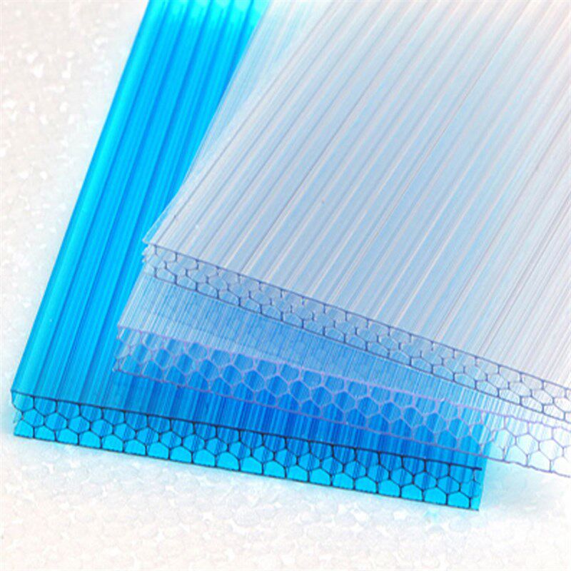 厂家PC阳光板8mm蜂窝板中空 温室大棚采光保温抗冲击阳光板