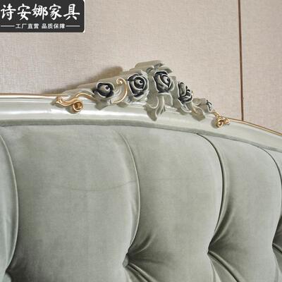 欧式床1.8米法式新古典主卧床田园公主床大床皮艺婚床卧室家具