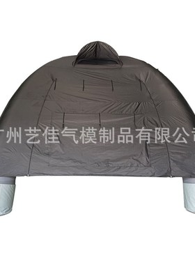 透气黑色款充气帐篷户外野餐 雨露营充气装备便携 防雨充气帐篷