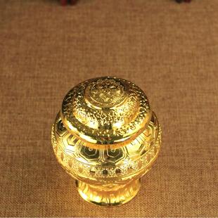 大号平顶八吉祥宝瓶15cm密宗法器用品财神如意宝宝瓶合金宝瓶