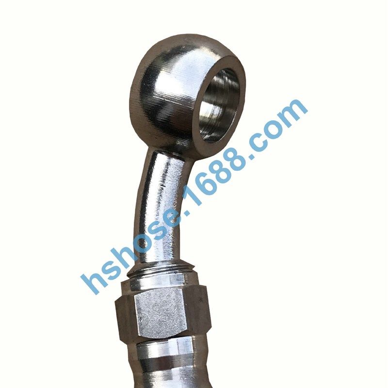 AN3不锈钢接头0度 28度  45度 90度刹车油管通用快速接头鱼眼接头