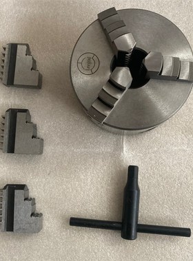 CJ0618车床用100MM32通孔三爪卡盘WM210V车床125MM38MM三爪卡盘