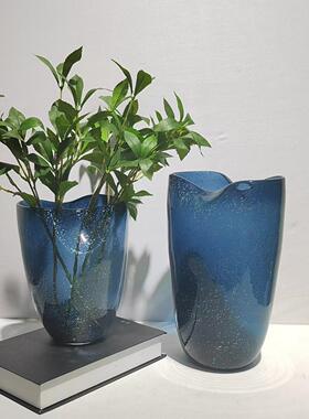 现代简约星点蓝色金星摆件家居样板房餐厅桌面插花工艺品摆饰