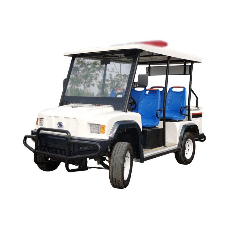 电动巡逻车双排带门封闭式校园厂内巡检车5座8座物业保安巡查车