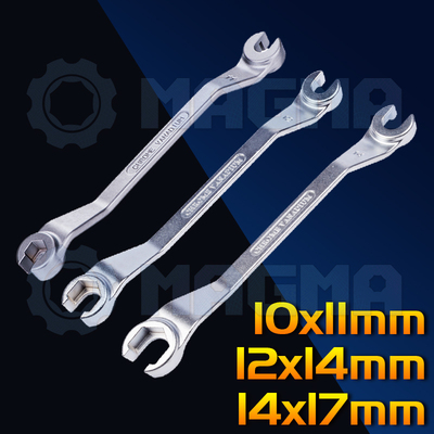 加盖型油管扳手双头卡口刹车油管扳手10x11mm,12x14mm,14x17mm
