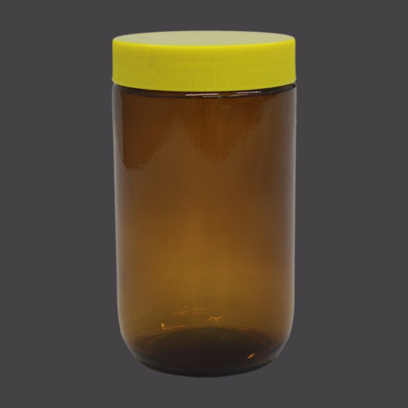 土壤样品瓶直口棕色玻璃土壤VOC样品采样取样瓶聚四氟衬垫1000ml