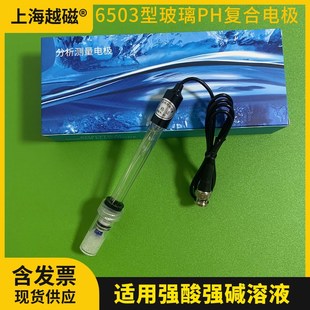 9503PH电极6502原装 上海越磁6503PH玻璃复合电极 9501PH复合电极