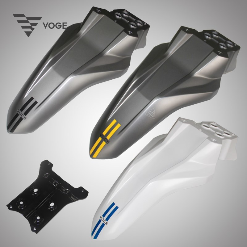 隆鑫VOGE无极机车LX300GY原装前挡泥板护泥壳挡水板支架