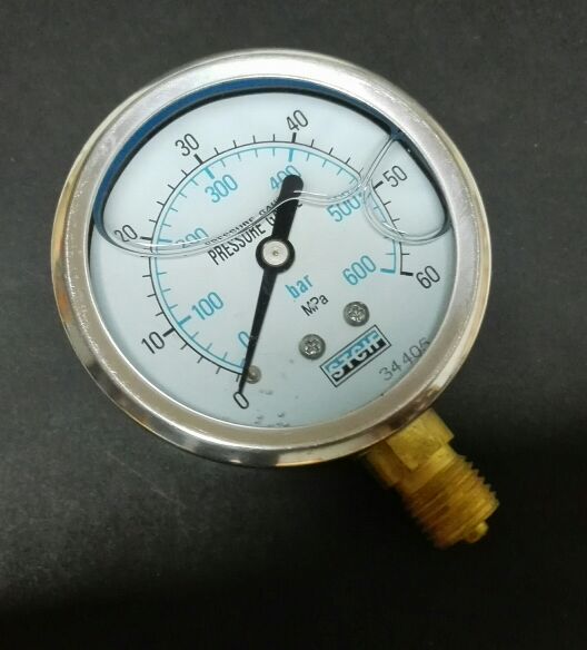 pressure gauge stcif 0-100-200-300-400-500-600bar 0-60mpa