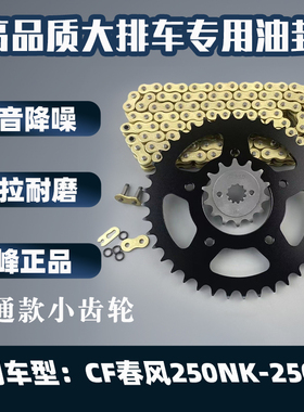 适用CF春风250NK-250SR改装牙盘链轮齿轮油封静音链条套链三件套