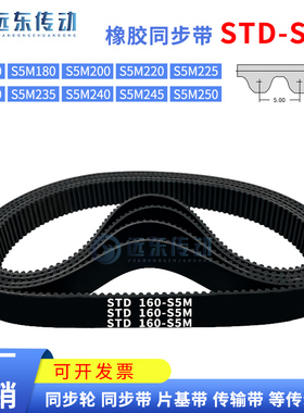 橡胶同步带STDS5M160/S5M180/200/220/225/230/235/240/245/250