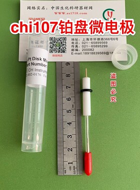 上海辰华CHI107 10um直径铂盘微电极  CHI107铂盘微电极
