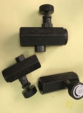 液体节流阀压力3000psi内螺纹PT1/4 3/81/2钢铁压力20mpa黑色开关