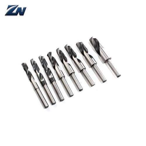 8件套黑白等柄麻花钻白钻1/2柄小柄钻头14mm-25mm三角柄钻头木盒