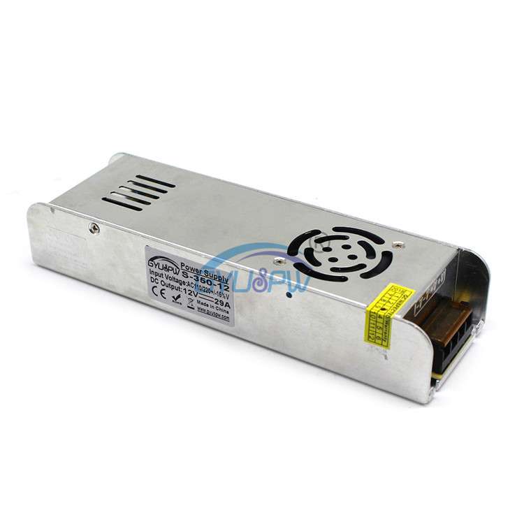 12V350W灯箱电源 DC12V29A长条电源 LED灯条模组安防监控电源