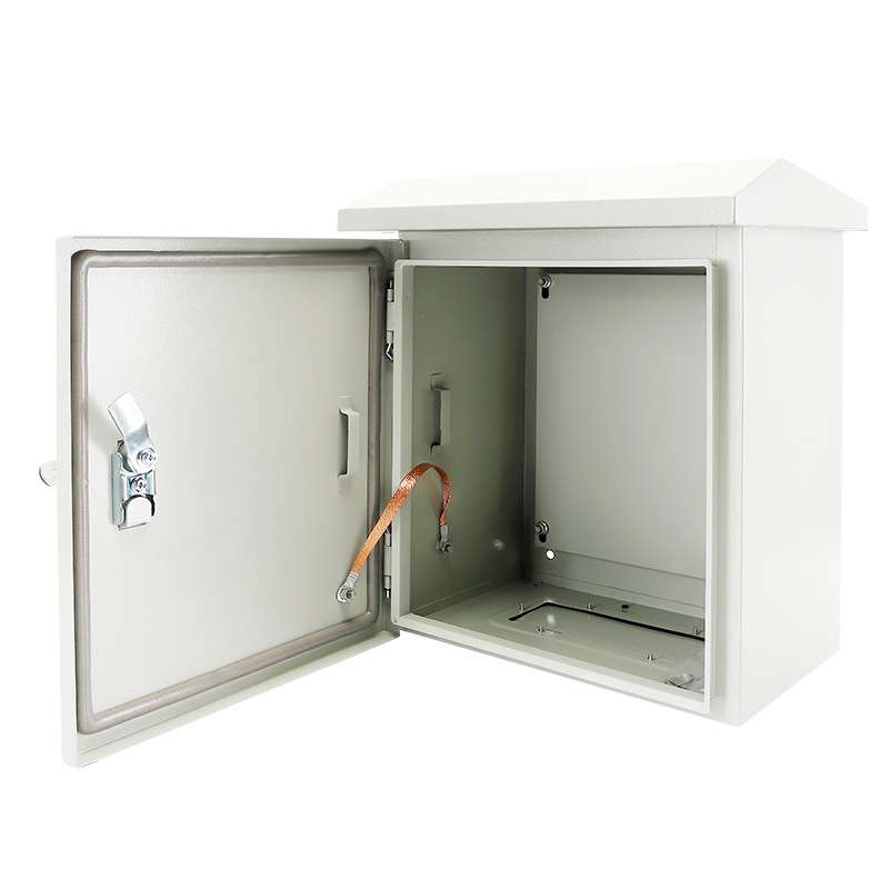 室外防水监控配电箱户外铁盒防雨电杆抱箍设备箱基业箱控制落地柜