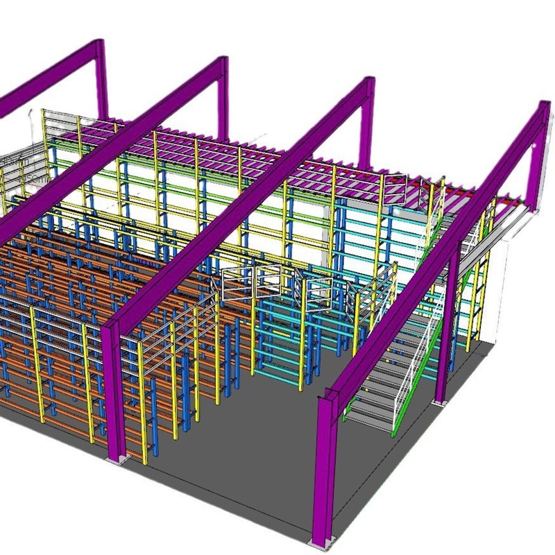阁楼平台货架仓库仓储货架楼隔层钢结构阁楼搭建家具重型阁楼货架