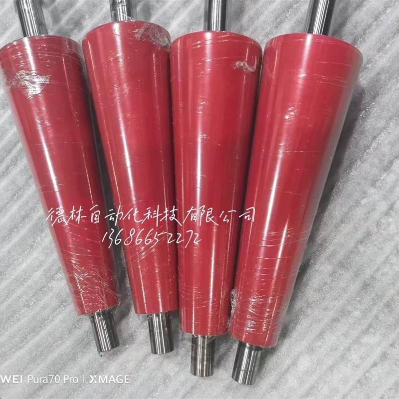 锥形滚筒包胶转弯机滚筒包胶聚氨酯耐磨保护产品不受伤pu包胶滚轮