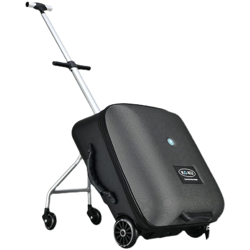 儿童行李箱可坐小孩男女万向轮拉杆箱人溜遛娃骑孩行带娃懒旅行箱