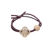 甄选100根装 成人女四叶草水钻发绳弹力发圈马尾橡皮筋皮套 韩版