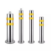 甄选佛山直供防撞警示柱停车场加厚固定隔离桩不锈钢钢管警示桩