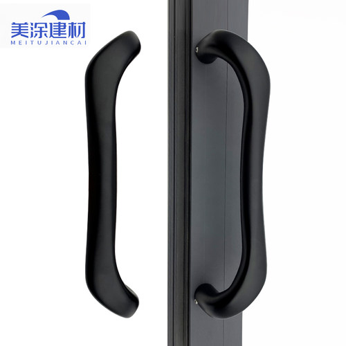 铝合金推拉门黑色拉手重型移w门厨房门阳台门豪华大拉手孔距260