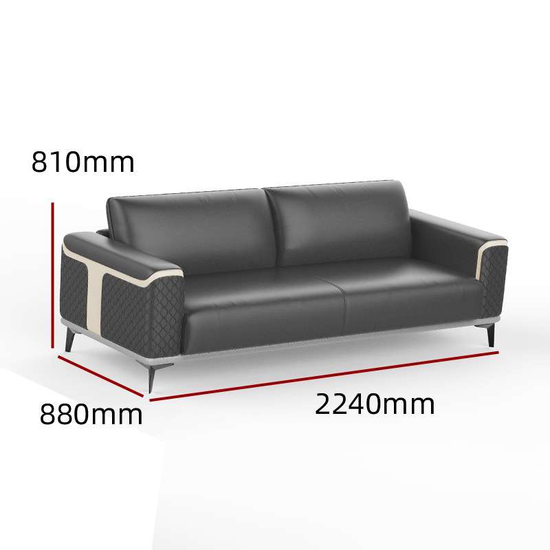 迪欧轻奢办公室沙发茶几组合 商务接待桌会客桌多人位办公室沙发