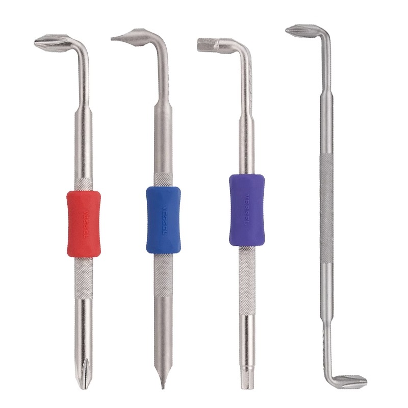 日本VESSEL威威90度直弯头Z型加硬螺丝刀L型狭窄空间十字一字起子