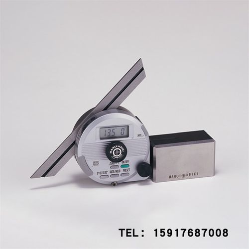 日本MARUI丸井牌万能角度计精密角计DP-601ST 360度数显角度尺