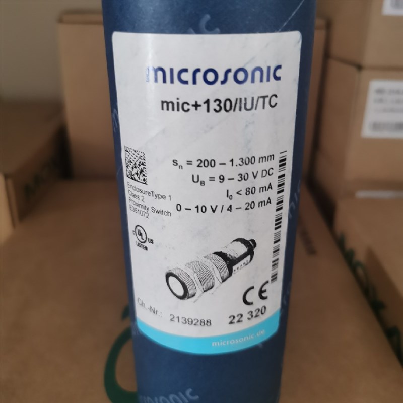 全新 mic+130/IU/TC 德国 microsonic 超声波传感器    现货