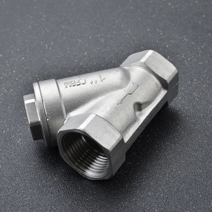 304不锈钢丝扣内螺纹耐高温Y型过滤器Y11DN15 201