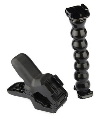 gopro配件 hero4/3+柔性夹子支架蛇形臂7节万能夹具大力夹SJ4000