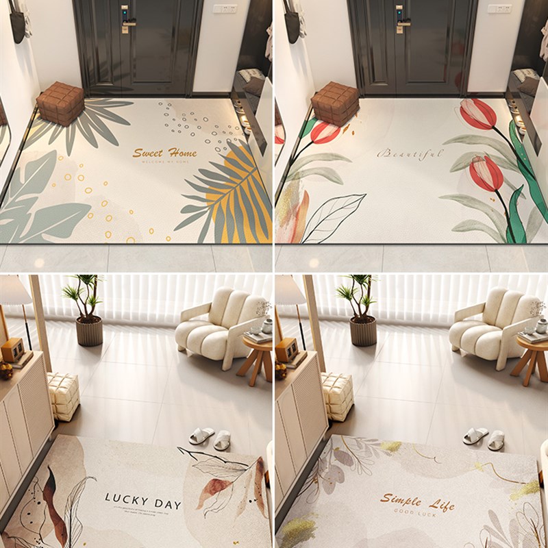 地垫入户门垫pvc可擦免洗进门门口脚垫玄关进户门可裁剪皮革地毯